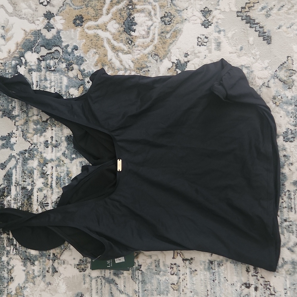 NWT RALPH LAUREN | Slimming Ruffled Tankini Top - Picture 8 of 12